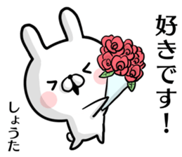 Shouta's rabbit stickers sticker #15634643
