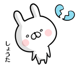 Shouta's rabbit stickers sticker #15634645