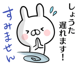 Shouta's rabbit stickers sticker #15634646