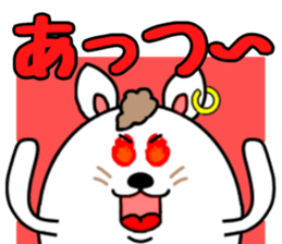 Three rabbits Sticker 2 sticker #15635733