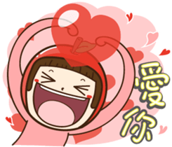 Apple Girl no.1 sticker #15635909