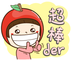 Apple Girl no.1 sticker #15635922