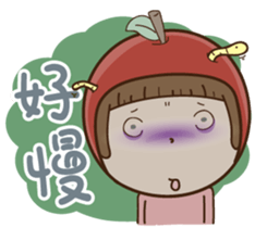 Apple Girl no.1 sticker #15635926