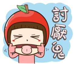 Apple Girl no.1 sticker #15635934