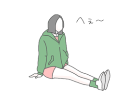 Bobbed hair girl! sticker #15637000