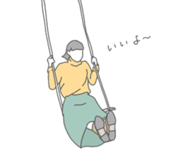 Bobbed hair girl! sticker #15637003