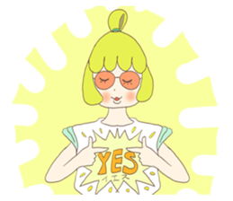 Freedom book girls collection sticker #15637251