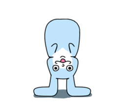 Happy Blue Rabbit sticker #15639404