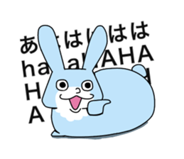 Happy Blue Rabbit sticker #15639409