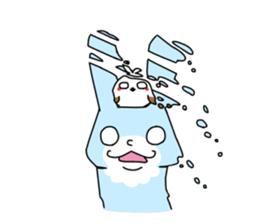 Happy Blue Rabbit sticker #15639411