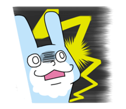 Happy Blue Rabbit sticker #15639412