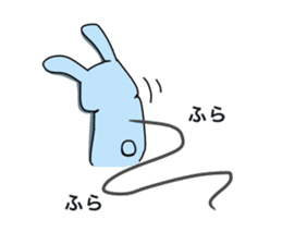 Happy Blue Rabbit sticker #15639413