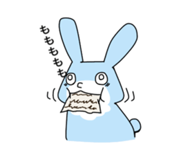 Happy Blue Rabbit sticker #15639416