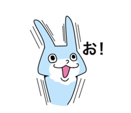 Happy Blue Rabbit sticker #15639417