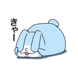 Happy Blue Rabbit sticker #15639422
