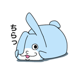 Happy Blue Rabbit sticker #15639423