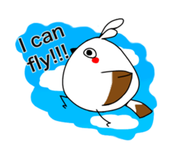 Happy Blue Rabbit sticker #15639429