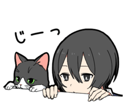 Ailurophile boy sticker #15640187