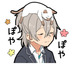 Ailurophile boy sticker #15640190