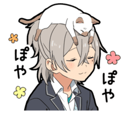 Ailurophile boy sticker #15640190