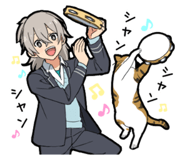 Ailurophile boy sticker #15640193