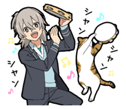 Ailurophile boy sticker #15640193