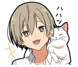 Ailurophile boy sticker #15640199