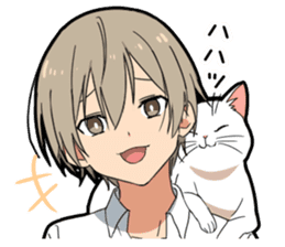 Ailurophile boy sticker #15640199