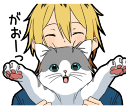 Ailurophile boy sticker #15640205