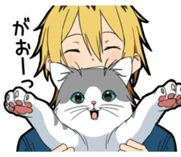 Ailurophile boy sticker #15640205