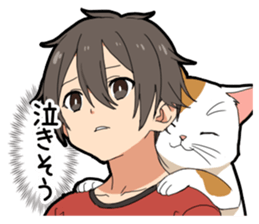 Ailurophile boy sticker #15640207