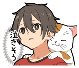 Ailurophile boy sticker #15640207