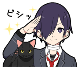 Ailurophile boy sticker #15640212