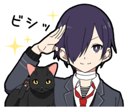 Ailurophile boy sticker #15640212