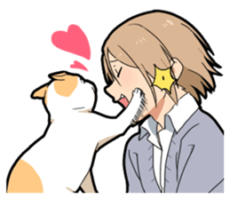 Ailurophile boy sticker #15640221