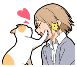 Ailurophile boy sticker #15640221