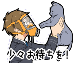 Ailurophile boy sticker #15640224