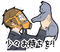 Ailurophile boy sticker #15640224