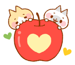 Fall of Mogumogu and Poroporo (Eng) sticker #15640302