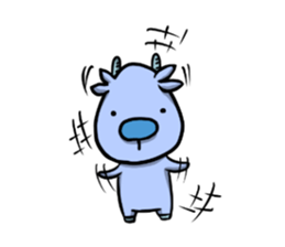 Blue Deer sticker #15640402