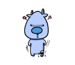 Blue Deer sticker #15640403