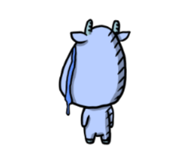 Blue Deer sticker #15640404