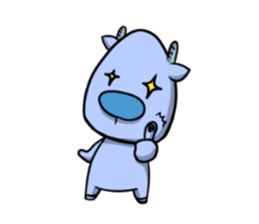 Blue Deer sticker #15640405