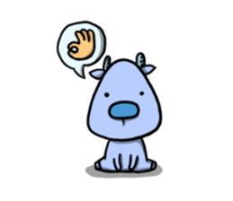 Blue Deer sticker #15640410