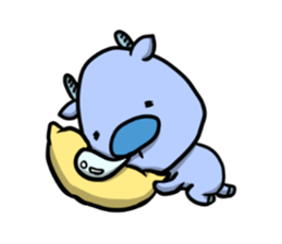Blue Deer sticker #15640411