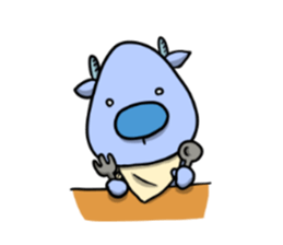 Blue Deer sticker #15640413