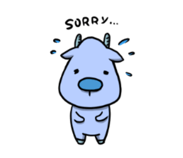 Blue Deer sticker #15640419
