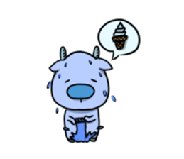 Blue Deer sticker #15640420