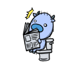 Blue Deer sticker #15640423