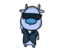 Blue Deer sticker #15640426